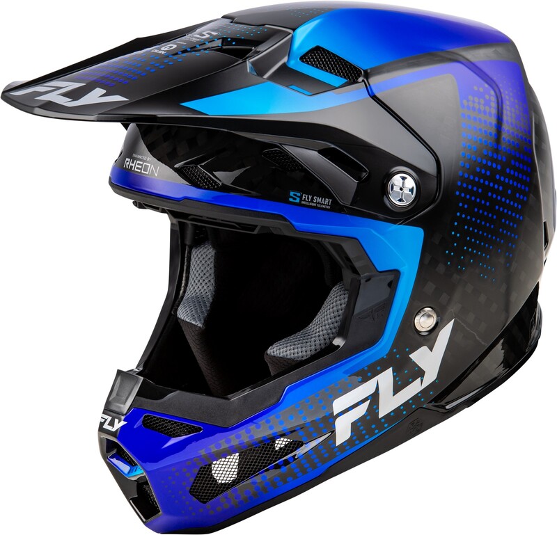 Casque FLY RACING Formula S Carbon Protocol - noir carbone/bleu 