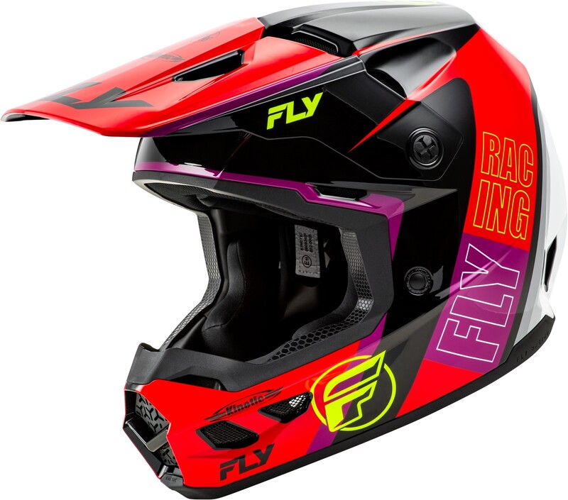 Casque FLY RACING Kinetic Rally - rouge/noir/blanc 