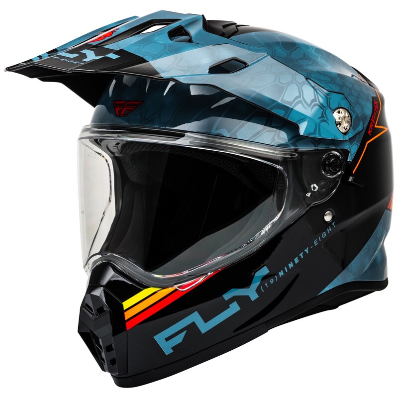 Casque FLY RACING Trekker Krypyek Conceal - Slate/noir/rouge 