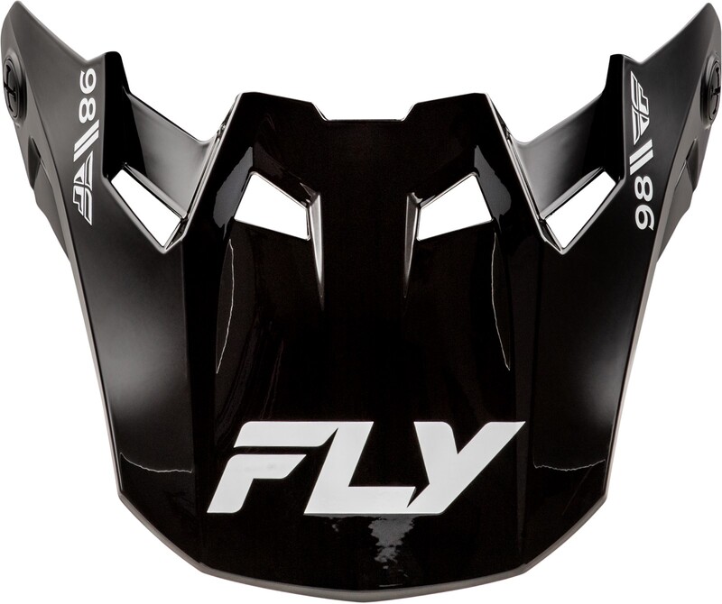 Visière FLY RACING Formula CC Objective - noir/blanc 