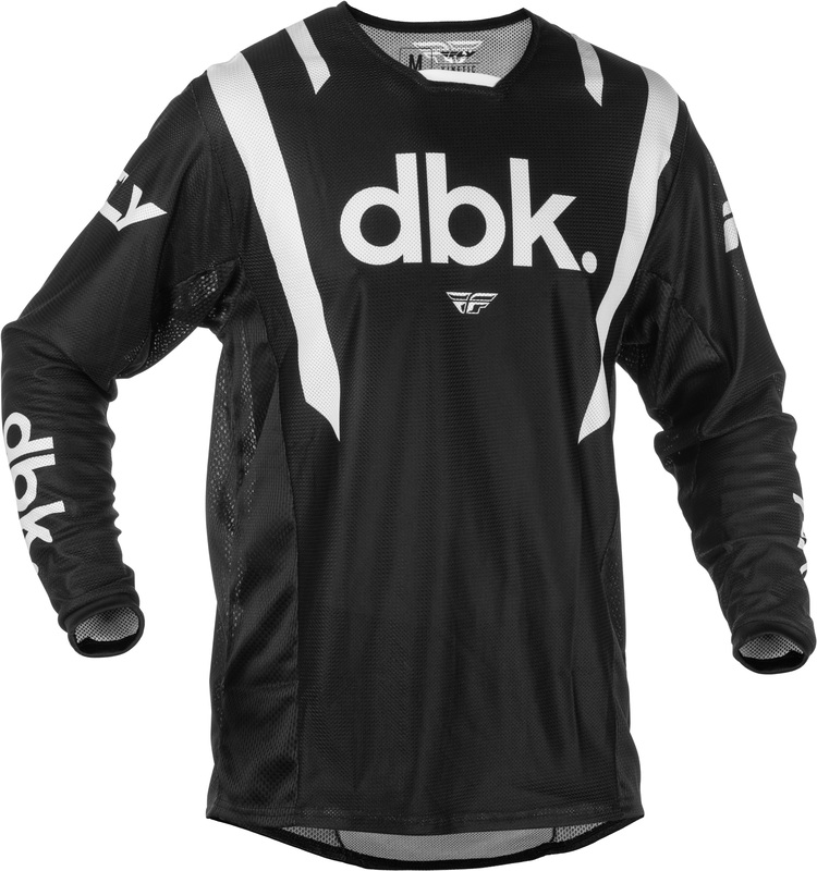 Maillot FLY RACING Kinetic Mesh DBK - noir/blanc