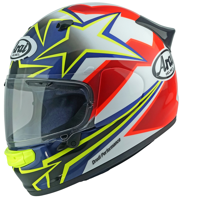 Casque ARAI QUANTIC STAR & STRIPES - rouge 