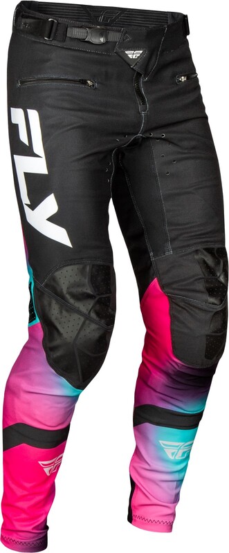 Pantalon vélo enfant FLY RACING Rayce - fuschia/noir/teal 