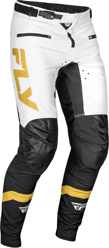Pantalon vélo enfant FLY RACING Rayce - blanc/noir/or 