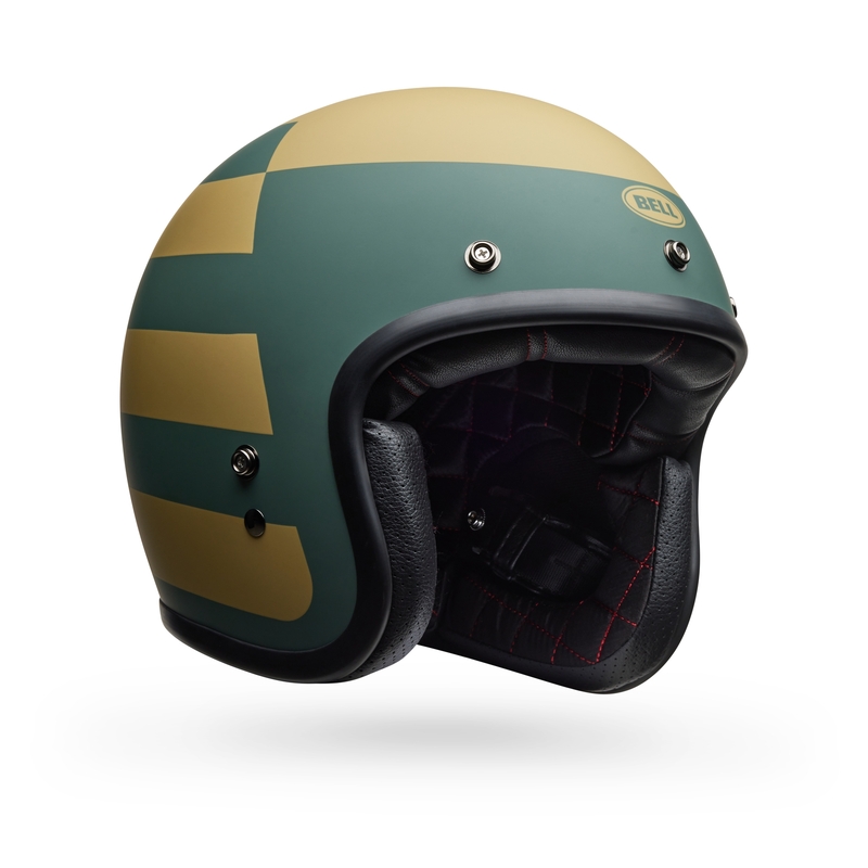 Casque BELL Custom 500 - Parlor Matte Emerald/Gold 