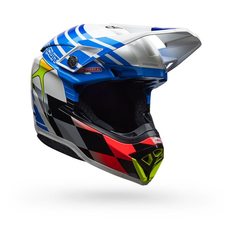 Casque BELL Moto-10 Spherical - Pro Circuit 25 Gloss Blue/White 