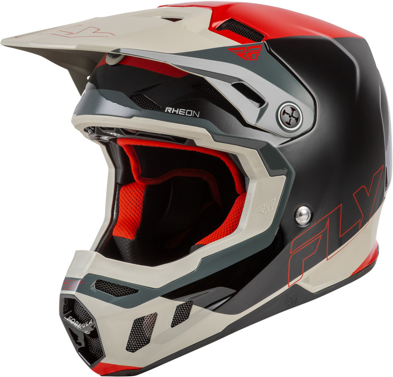 Casque FLY RACING Formula CC Glide - noir/rouge/gris