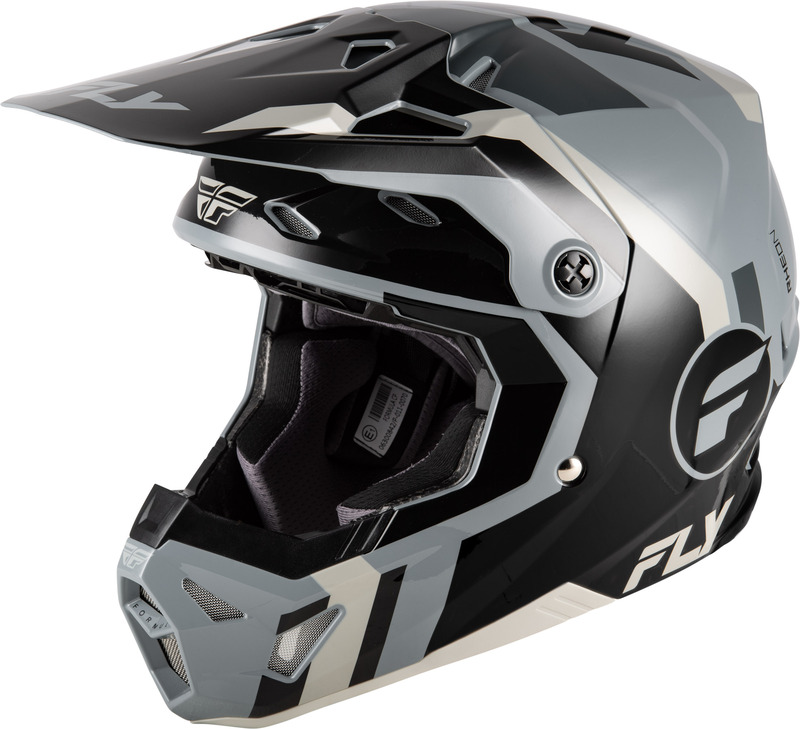 Casque FLY RACING Formula CP Seal - noir/gris