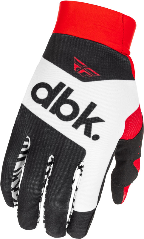Gants FLY RACING Pro Lite DBK - noir/blanc/rouge