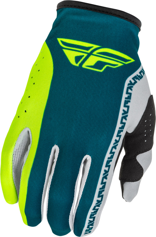 Gants FLY RACING Lite - gris/Lime/Teal