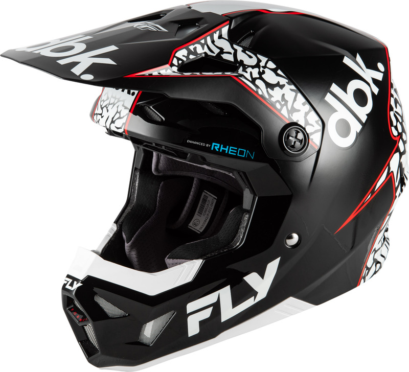 Casque FLY RACING Formula CP Special Edition DBK - noir/blanc/rouge