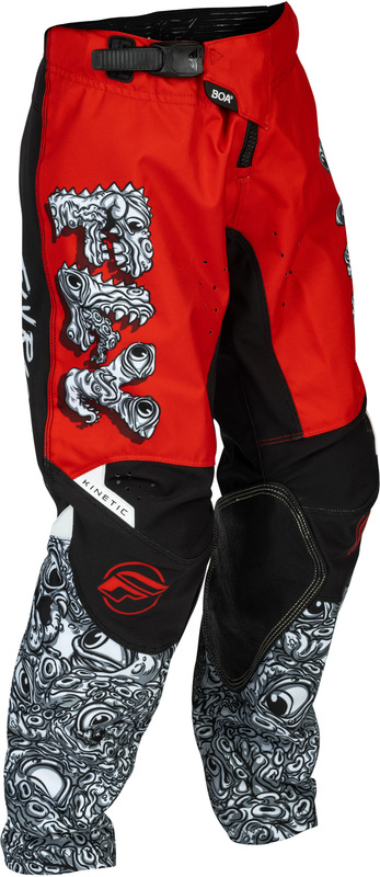Pantalon enfant FLY RACING Kinetic Mutant - rouge/blanc/noir 