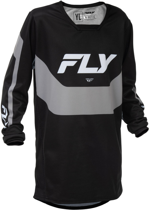 Maillot enfant FLY RACING Kinetic - noir/gris