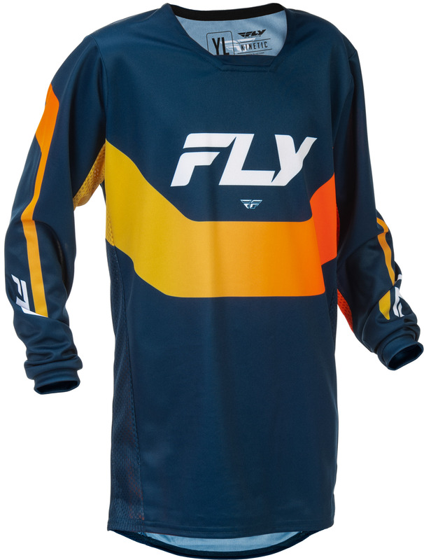 Maillot enfant FLY RACING Kinetic - Navy/orange