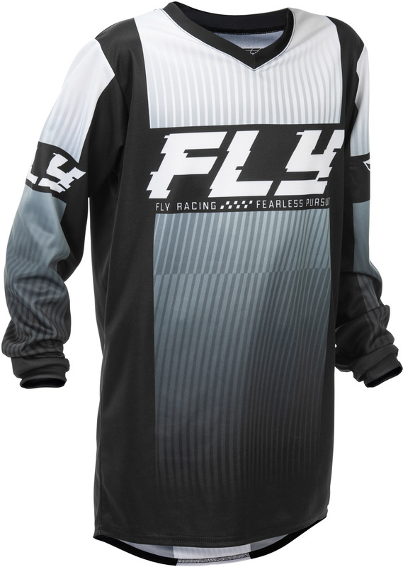 Maillot enfant FLY RACING F-16 - noir/blanc