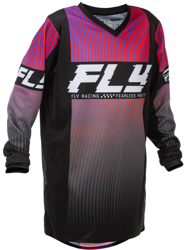 Maillot enfant FLY RACING F-16 - noir/rouge/violet