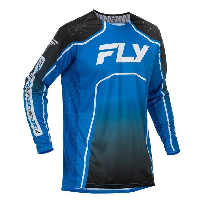 Maillot vélo FLY RACING Rayce - bleu/noir/blanc 