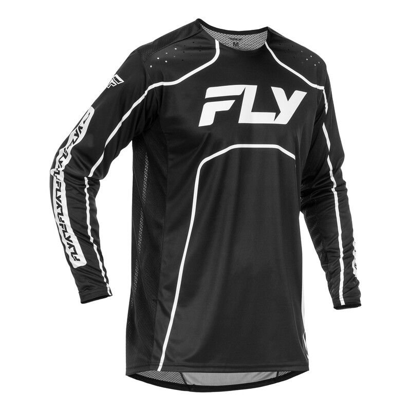 Maillot vélo enfant FLY RACING Rayce - noir/blanc 