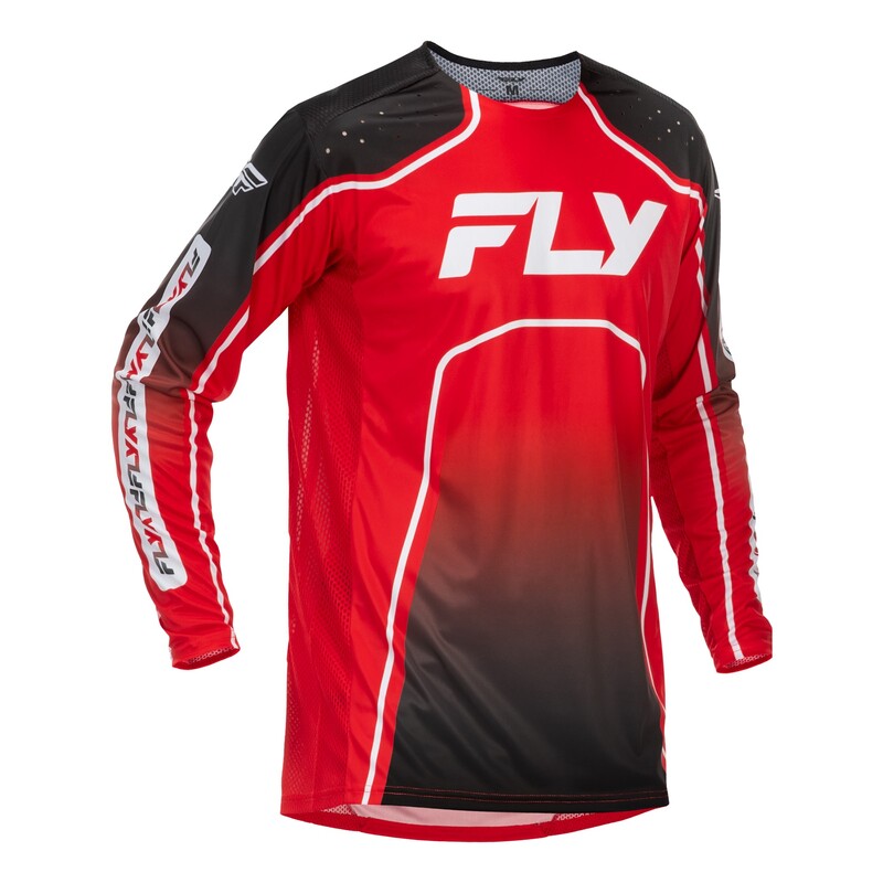 Maillot vélo enfant FLY RACING Rayce - rouge/noir/blanc 