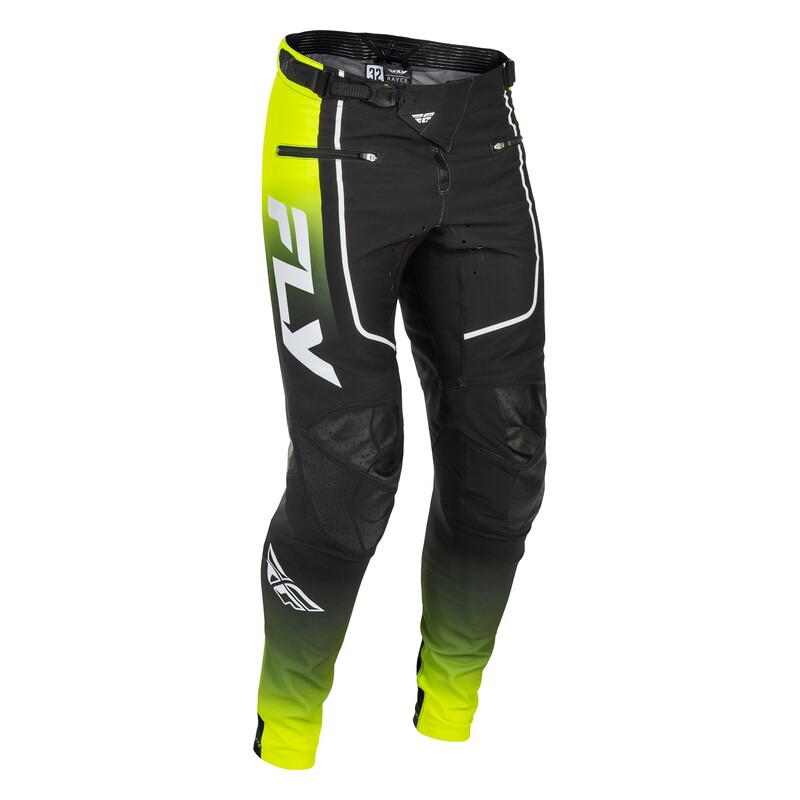 Pantalon vélo enfant FLY RACING Rayce - Lime/noir/blanc 