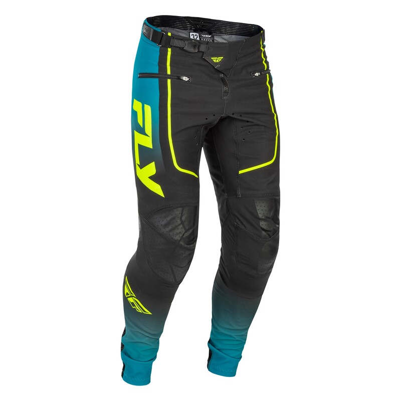 Pantalon vélo enfant FLY RACING Rayce - Teal/noir/Lime 