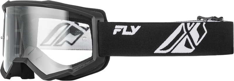 Masque FLY RACING Focus noir/blanc - écran clair 