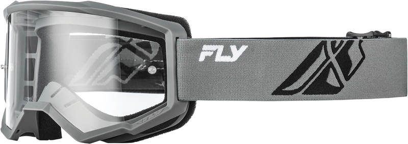 Masque FLY RACING Focus gris/noir - écran clair 