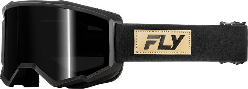 Masque FLY RACING Focus Sand noir - écran fumé foncé 