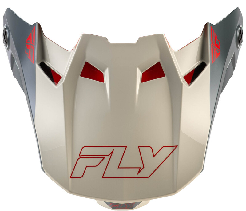 Visière FLY RACING Formula CC Glide - noir/rouge/gris 