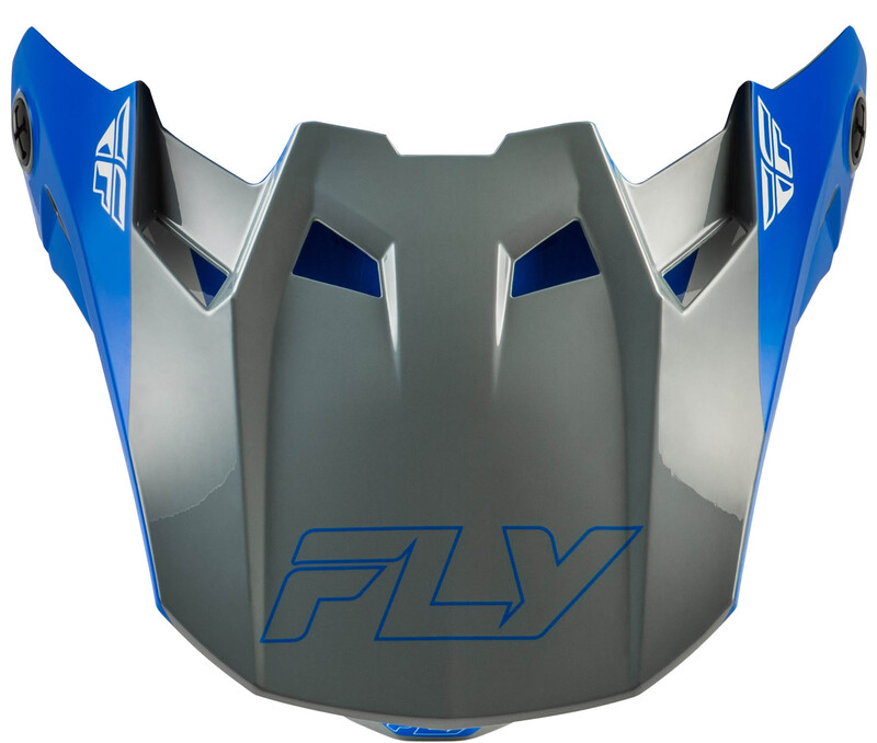 Visière FLY RACING Formula CC Glide - bleu/gris clair/gris 