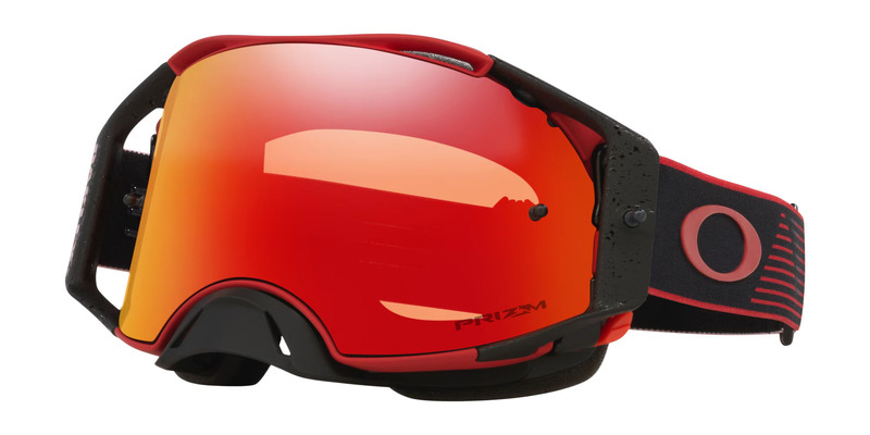 Masque OAKLEY Airbrake MX - Red Motion écran Prizm MX Torch Iridium 