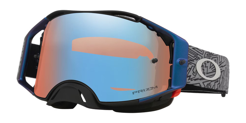 Masque OAKLEY Airbrake MX - Grey Strike écran Prizm MX Sapphire Iridium 