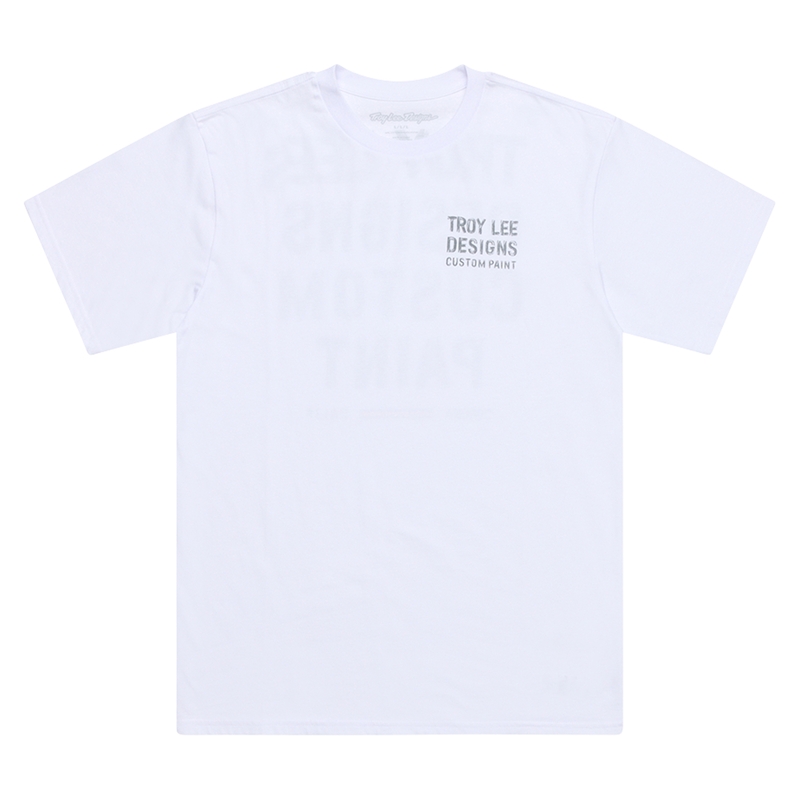 T-Shirt TROY LEE DESIGNS Paint Shop - blanc 