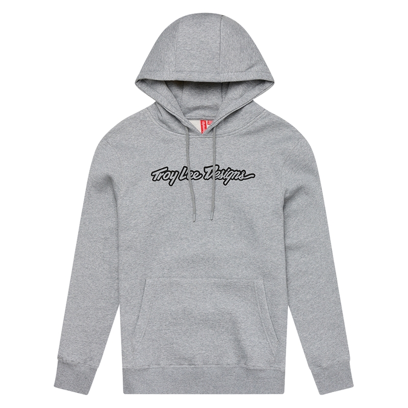 Hoodie TROY LEE DESIGNS Signature - Gray Heather 