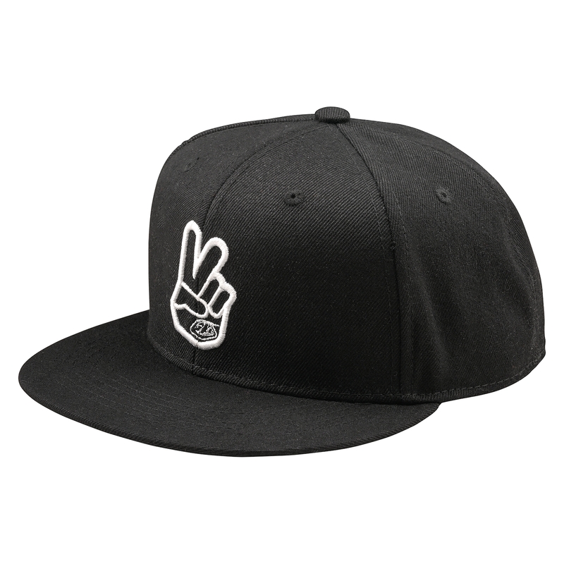 Casquette TROY LEE DESIGNS Flat Bill Snapback Peace - noir 