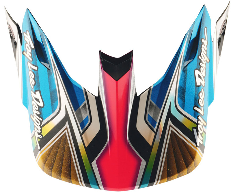 Visière TROY LEE DESIGNS SE5 Carbon Lowrider - argent 