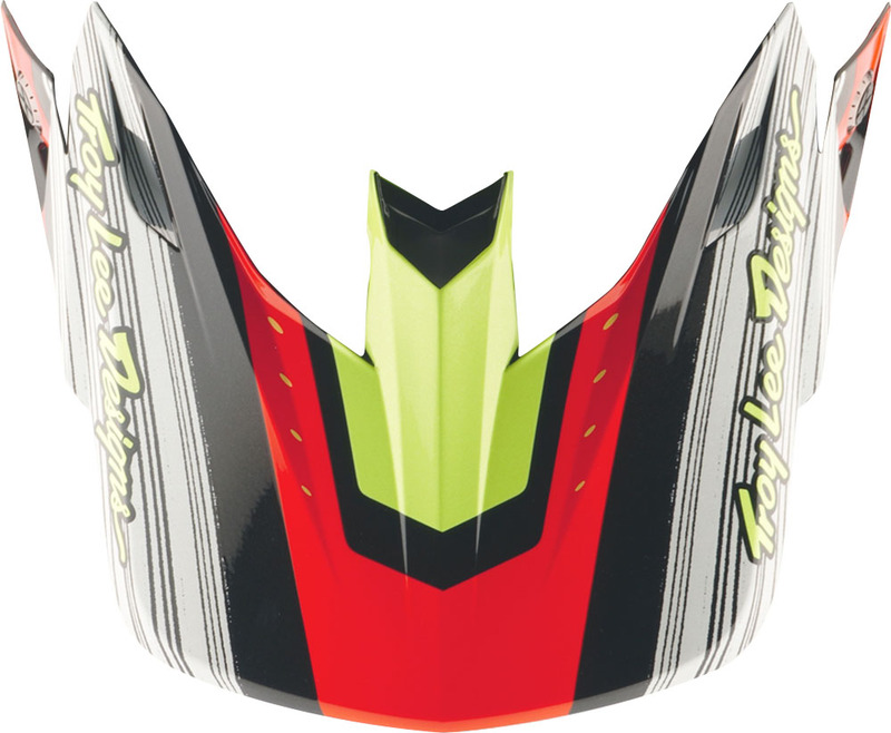 Visière TROY LEE DESIGNS SE5 Composite Stripes - noir/Infra Red
