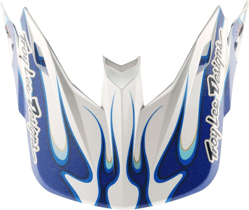Visière TROY LEE DESIGNS SE5 Composite Torched - bleu 
