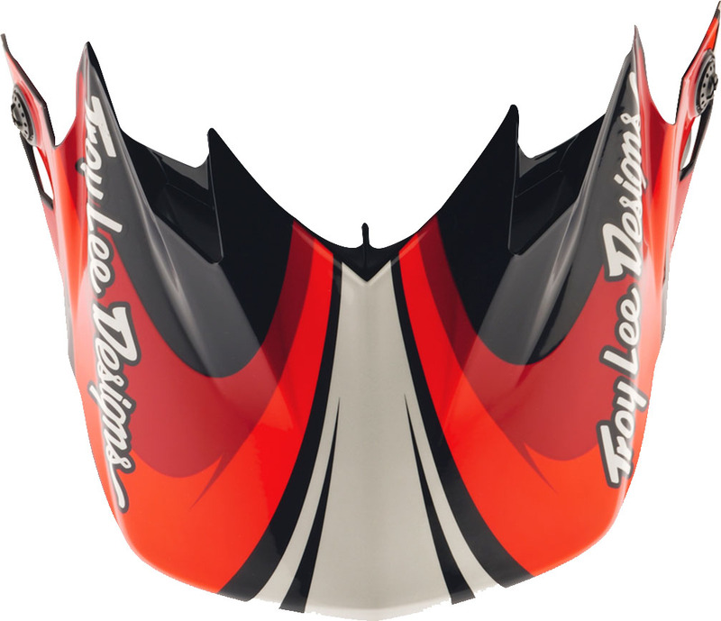 Visière TROY LEE DESIGNS GP Pro Crossover - noir/rouge