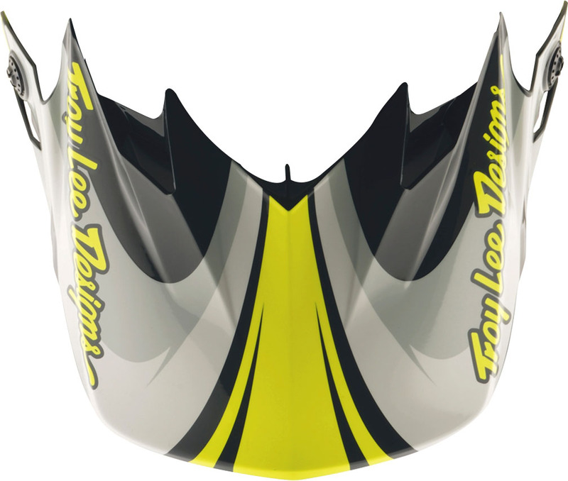 Visière TROY LEE DESIGNS GP Pro Crossover - gris/jaune fluo