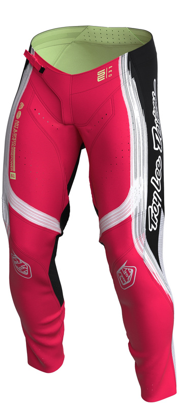 Pantalon TROY LEE DESIGNS SE Pro Stripes - Infra Red/noir 