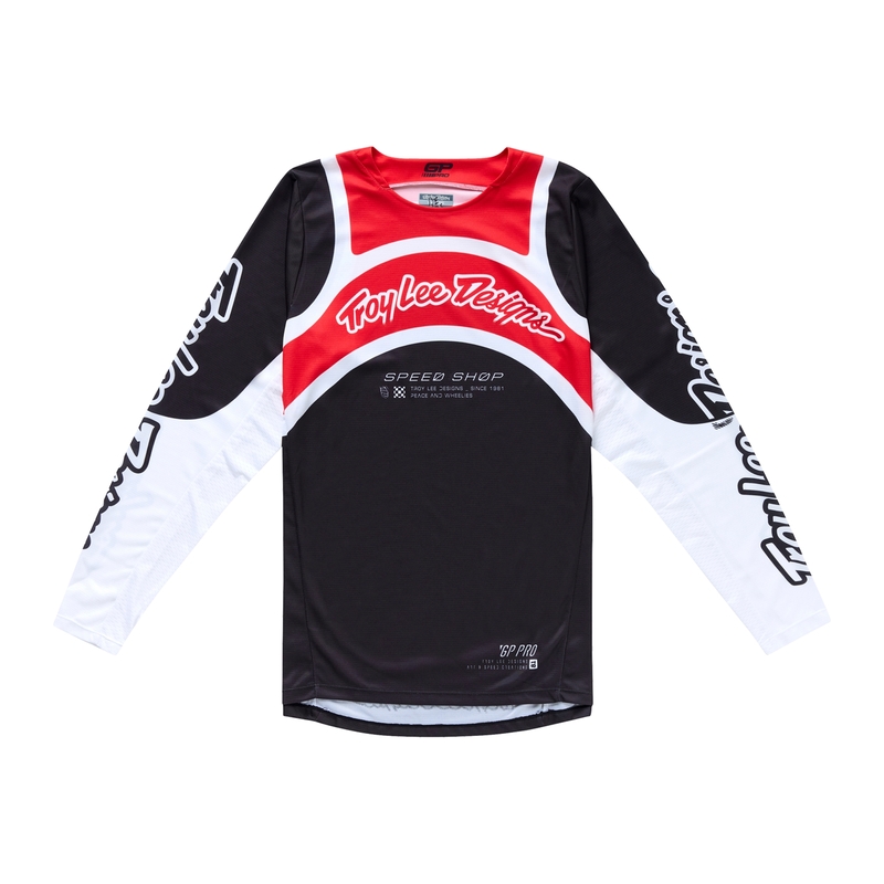 Maillot TROY LEE DESIGNS GP Pro Swerve - noir/rouge 