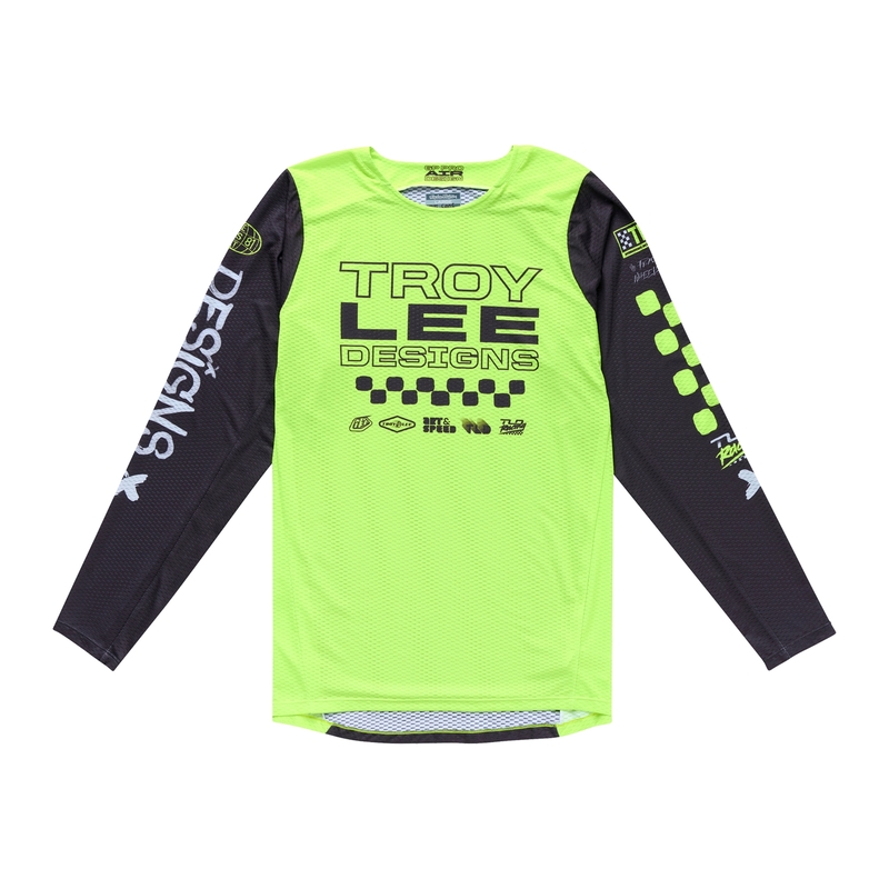 Maillot TROY LEE DESIGNS GP Pro Air Standard - jaune fluo/noir 