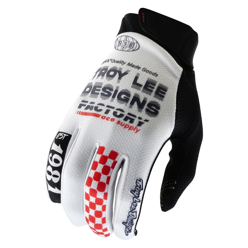 Gants TROY LEE DESIGNS GP Pro - Factory blanc 