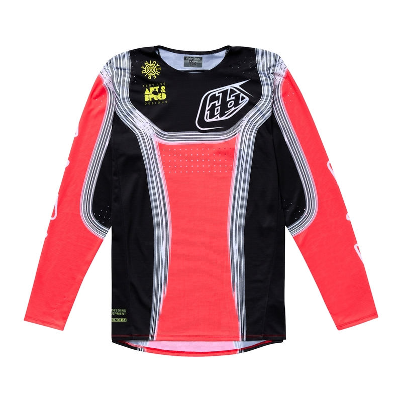 Maillot enfant TROY LEE DESIGNS SE PRO Stripes - Infra Red/noir 