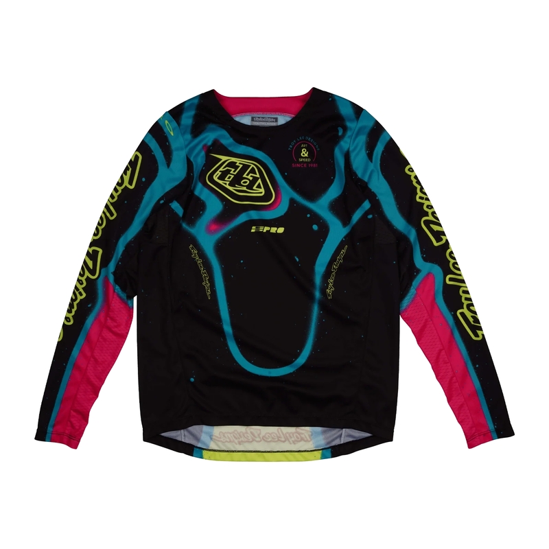 Maillot enfant TROY LEE DESIGNS GP Pro Membrane - noir/jaune 