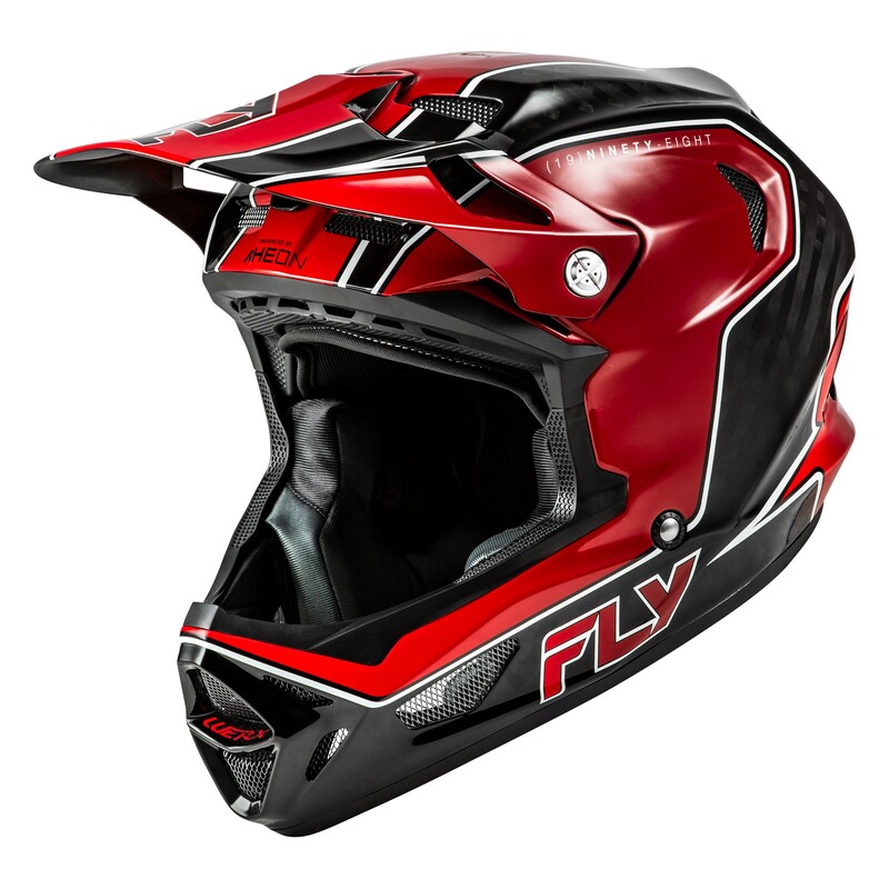 Casque vélo FLY RACING Werx-R Carbon Flow - rouge/noir