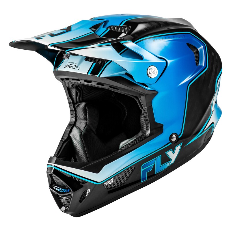 Casque vélo FLY RACING Werx-R Carbon Flow - bleu/blanc 