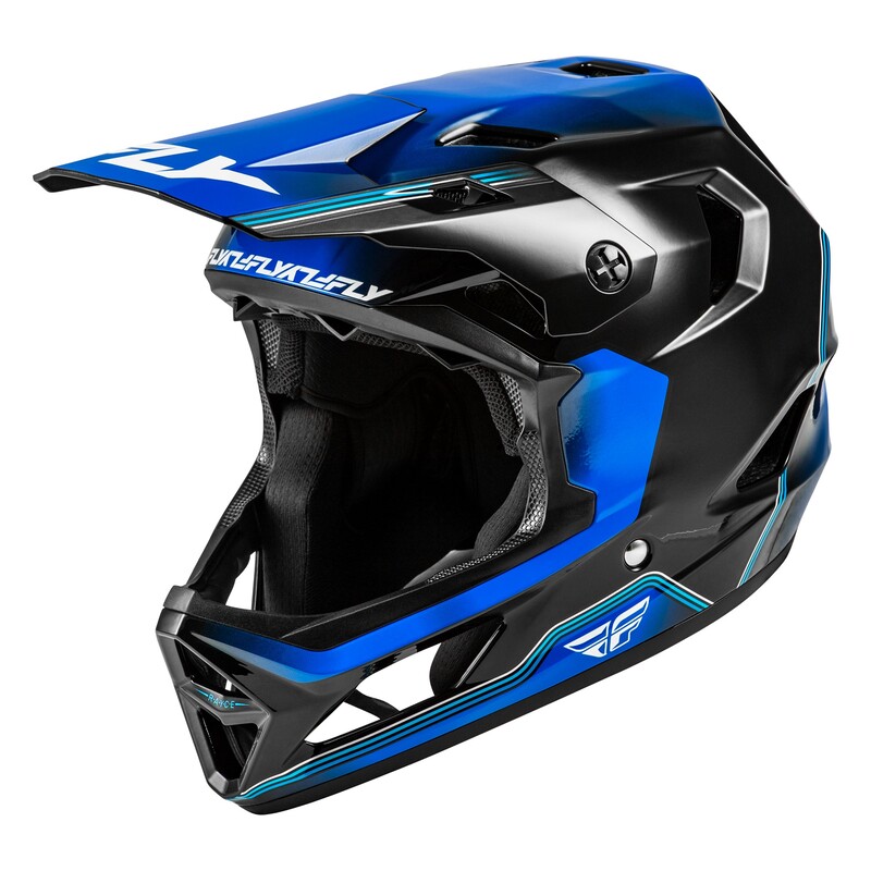 Casque vélo FLY RACING Rayce Repeat - noir/bleu foncé