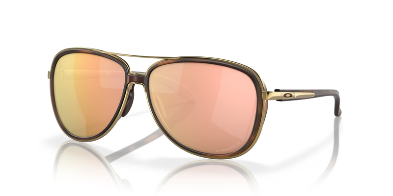 Lunettes de soleil OAKLEY Split Time Brown Tortoise - verres Prizm Rose Gold Polarized 